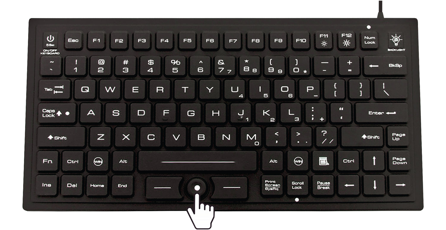 JP Tough Series Waterproof Dustproof Keyboard with Mouse Pointer