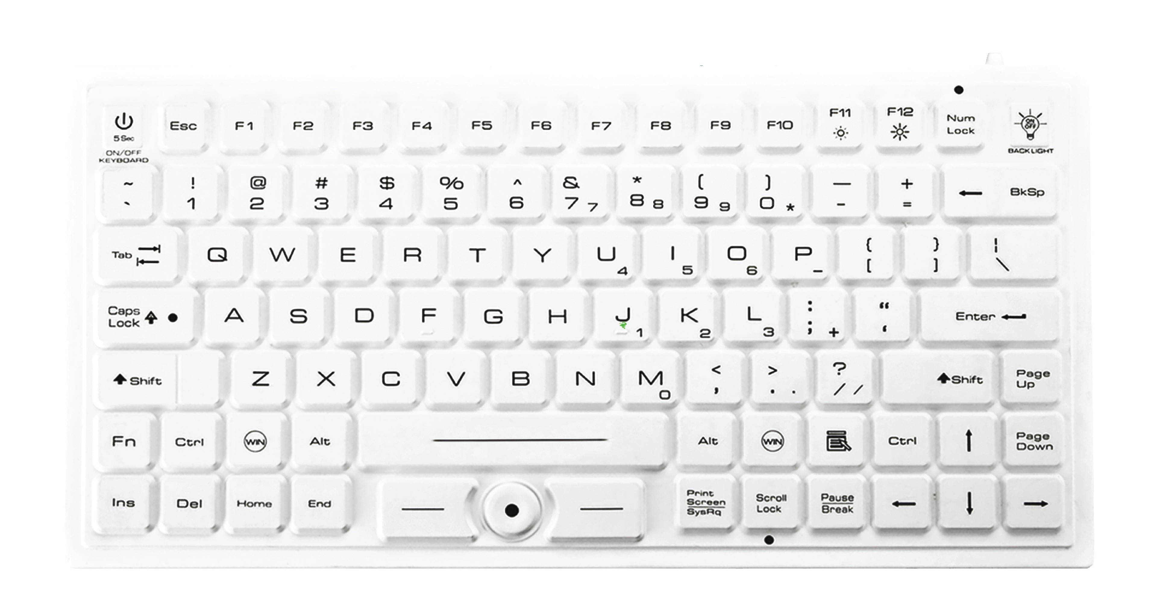 JP Tough Series Waterproof Dustproof Keyboard with Mouse Pointer