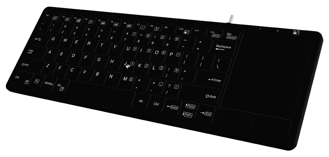 JP CleanPro Waterproof SS Touchpad Keyboard - TAA Compliant