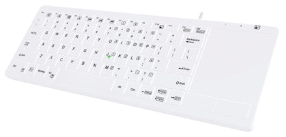 JP CleanPro Waterproof SS Touchpad Keyboard - TAA Compliant